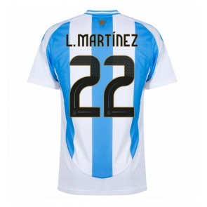 Argentina Lautaro Martinez #22 Domaci Dres Copa America 2024 Kratak Rukavima